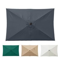 Outdoor Umbrella Replacement Canopy 6.6x10ft Patio Umbrella Replacement Canopy Heavy Duty Cantilever Parasol Top For Deck