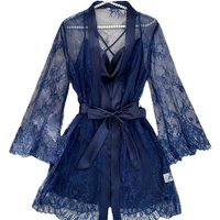 Women Lace Sleepwear Set Sheer Lace Robe with Cowl Neck Slip Nightdress Thin and Breathable Ladies 2Pcs Pajamas