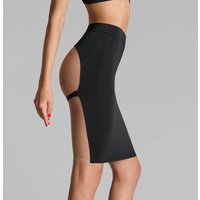 New black waist hugging tight skirt with sexy exposed buttocks design for summer 2026, beach bikini design