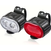 AliExpress NONE Cycling Bicycle Front Rear Light Set Bike USB-C Charge Headlight Light MTB Waterproof Taillight LED Lantern Bicycle Accessories