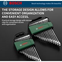 BOSCH 12/15PCS Ratchet Combination Wrench Set,CR-V Steel,Matte Chrome Plating,High Torque,Storage Case,Hand Tools for AutoRepair