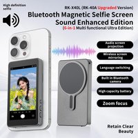 Selfie Monitor Screen Vlog Screen Magnetic Phone Vlog Phone Rear Camera For Selfie Vlog Live Stream Support WiFi 2.4G/5G