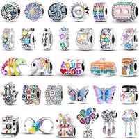 2026 Dangle Luminous Firefly Charms 925 Sterling Silver Colorful Butterfly Beads Fit Bangle Bracelet Necklace DIY Jewelry Gift