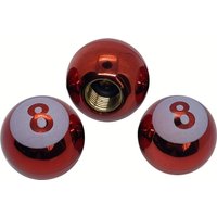 4 pcs Number 8 Dice Wheel Stem Air Valve Dust Cap Covers , Motorcycles, and Bikes - Protects Tires from Dust and Debris