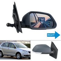 For 2005-09 VW Polo 9N Hatchback Primed Manual Cable Wing Door Mirror Right Side