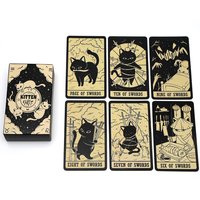 78pcs Cards Deck Kitten Tarot Cards Oracle Card Fate Divination Leisure Entertainment Family Gatherings Tarot Card Board Game