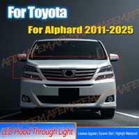 LED Car Hood Atmosphere Light Strip For Toyota Alphard 2011-2025 Auto Exterior Decoration Lighting Decorative Ambient Lamp 12V