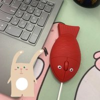 Creative Cute Cartoon Animals Shape Wired USB Mouse Mute Keys Plug-and-play High Compatibility Mice For PC Laptop Kids Gifts