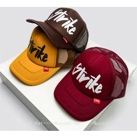 New Unisex Korean Personal Printed Letters Baseball Hats Breathable Simple Sunshade Hip Hop Trucker Caps Versatile Fashion Ins
