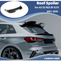 Carbon Fiber Car Roof Spoiler for Audi A3 S3 RS3 8Y 8.5Y Hatchback 2021-2026 Rear Wing Roof Spoiler Window Trim