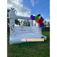 10X10FT White bounce house 3x3m white inflatable jumping castle with air blower