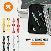 BUCKLOS Bicycle Tubeless Valve 40/44/55/60MM Bicycle F/V Presta Valves Aluminum Alloy Gravel Mountain Bike Valve Tubeless
