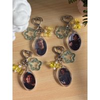 Handmade Double Sided Beaded Keychain Inspired by Off Campus Di Laurentis Logan Tucker Graham Y2K Kandi Bag Charm Book Lover