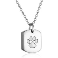 Cremation Tag Necklace for Ashes Stainless Steel Cross Urn Pendant Ashes Holder Memorial Jewelry