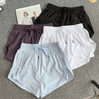 Women's High-Waisted Workout Shorts Booty-Lifting Breathable Double Layered Side Pockets Outdoor Leisure Fitness Yoga Shorts💪🩳