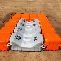 New Product Boat Dock Plastic Floating Jet Ski Belt Roller Grey Floating Bridge Sea Lake Boat Floating Dock Plastic