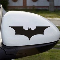4Pcs Bat Shape Sticker Set, Multicolor Waterproof Vinyl Decal for Car Motorcycle Helmet Laptop