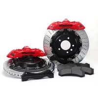 Customized Big Brake Kits Auto 6 Pot Front Brake Systems Brake Disc Pads Caliper for AUDI TT MK1 MK2 MK3 18-21 inch wheels