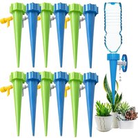 40pcs Polypropylene Self-Watering Spikes For Automatic Plant Watering System,Threaded Connectors for Indoor/Outdoor Drip Systems