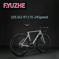 F, YUZHE team racing dedicated high-end ultra-light 7.5kg V2 105 Di2 R7170-24S T800 carbon fiber road bike hydraulic disc brake