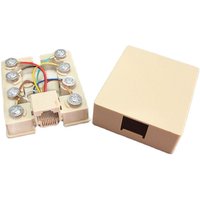 8 terminal block Single-port network wiring box RJ45 network cable junction box 8P8C Desktop box Distributors RJ45 CONNECTER