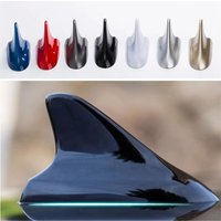 Universal Car Shark Fin Antenna Radio Aerials FM/AM Signal Protective Aerial Car Styling Roof Decoration Sticker Base