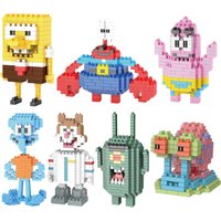 Cute building blocks small particle assembly building blocks toy DIY building blocks children's toy model educational graphic