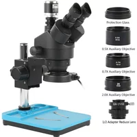 7X-90X Simul-Focal Zoom Trinocular Stereo Microscope 4K HDMI USB Type-c PC Industry Video Camera PCB Soldering Phone Repair Set