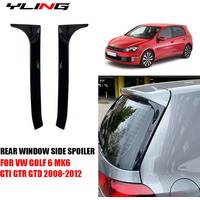 Car Rear Spoilers For VW Volkswagen Accessories Golf 6 MK6 GTI GTR GTD Standard 2008-2012 Back Window Wing Canards Splitter