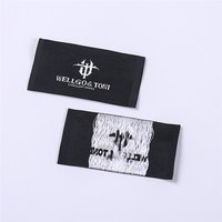 Garment Accessories Customized Damask Woven Label Garment Clothing Tags
