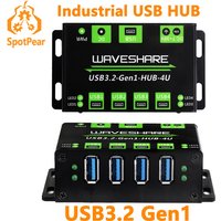 Industrial USB HUB USB3.2 Gen1 One-To-4U Onboard 7~36V DC power port For Multi Systems