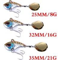 9g/16g/21g Metal VIB vibration Bait Spinner Spoon Fishing Lures Jigs Trout Wobbler Fishing Hard Baits Tackle Pesca dropship