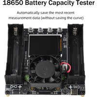 DC5V 2A Dual Channel 18650 Battery Capacity Tester With Auto Charge Discharge Function With Temperature Alarm