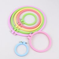 1/7pcs 7-25cm Plastic Embroidery Cross Stitch Hoop Adjustable Frame Hoop Ring DIY Handmade Cross Stitch Sewing Craft Tools
