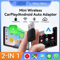 Carplay Wireless Adapter Android Auto 2 in 1 Smart Dongle 5G WIFI For iphone Android Phone For Volvo Benz Mg Kia Chery VW