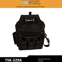 TOOLSTACK Universal Electrician Bag Oxford Cloth Multifunctional Electrician Tool kit Wear-Resistant Large Capacity New Model
