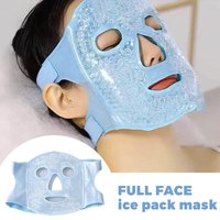 Ice Cold and Hot Heat Full Face Eye Mask New SPA Gel Beads Compress For Dark Circles Puffiness For Women Man Skin Care Tools