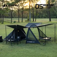 ShineTrip Camping Tent Double Multi Functional Waterproof Sunscreen Large Space Tunnel Tent Motorcycle Camp Travel Skyline Tent