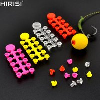 Hirisi 10 Cards Bait Floss Cap Bait Stop Beads For Carp Fishing Boilie Baits Fishing Terminal Tackle AH170 Fishing Accessories