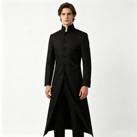 Costom Made Matrix Cosplay Costume Neo Black Men Women Long Trench Coat Jacket Uniform Halloween Party Stage Performance Suit