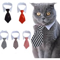 Pet Puppy Bow Tie Necktie, Adjustable Pet Neck Tie Costume Formal Dog Collar for Small Dogs and Cats Puppy Grooming Ties