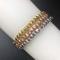 ESALE 3 PCs/ set color CCB beaded bracelet women's retro multi-layer multicolored fashion bracelet jewelry