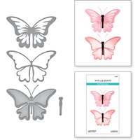 2024 New Butterfly Three Piece Set Metal Cutting Dies for Scrapbooking Paper Craft and Card Making Embossing Decor No Stamps