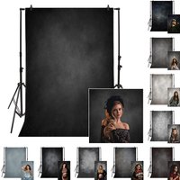 Vintage Black Gradient Photography Backdrop Vinyl Polyester Professional Photographic Black Gray Baby Maternity Photo Background