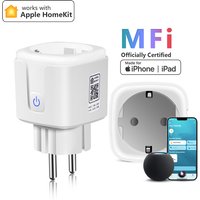 WiFi Smart Switch 16A Power Socket Wall Outlet EU Plug Siri Voice Remote Control Work with Apple Homekit Alexa Google Home Kit