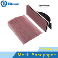 70 x 198 mm Klett-Mesh-Schleifpapier, 10/20/50 Stück, sortiert, Körnung 80–1000, staubfrei, Anti-Blockierung, zum Trockenschleifen und Polieren von Holz
