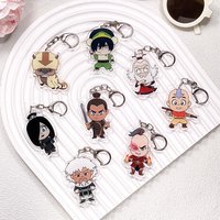 1/11Pcs Cartoon Avatar: The Last Airbender Acrylic Keychain Bag Charms Accessories Backpack Key Holder Keyring Fans Friends Gift