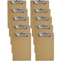 Low Profile A5 Wood Fiber Clipboard with Hanging Loop | Ideal for Home, Office, or Classroom Use, Writing Board, Cardboard