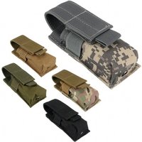 M5 Tactical Magazine Pouch 9MM Single Magazine Holster Torch Holder EDC Molle Flashlight Pouch Outdoor Hunting Tool Bag
