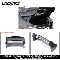 Car-Styling FRP / PCF / CF Rear Trunk Spoiler Fit For 2008-2014 Impreza GRB STI VS Ver.1 Style Rear Spoiler Wing w/o Break Light